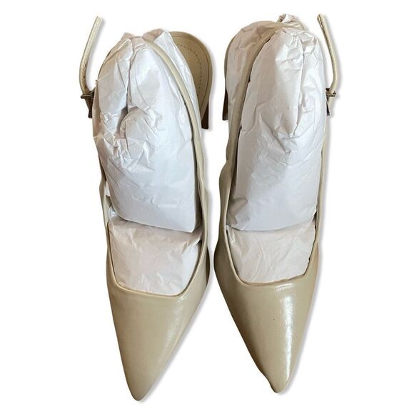 Schutz Blanche Pumps Pearl white shoes high heels Revolve Sz 7 - Picture 8 of 13